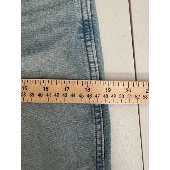 wrangler Retro Trumpet flare jeans light denim distressed western 90s sz 29x34 - Picture 9 of 12